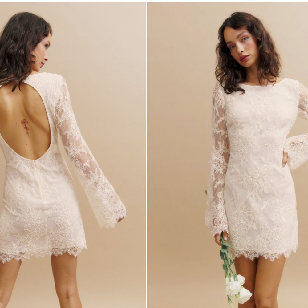 Valencia Dress - Long Sleeve (Ivory)